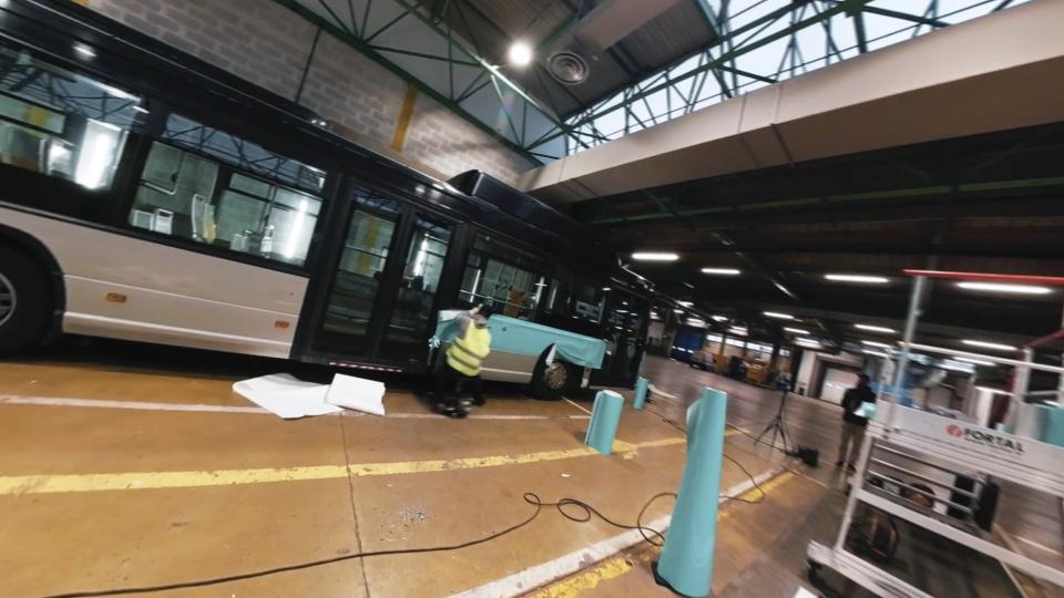 MRESO : Timelapse covering bus